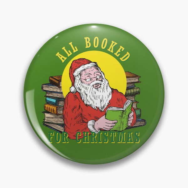 Item preview, Santa Claus reading. All booked up for Christmas. designed and sold by VieBelieve.