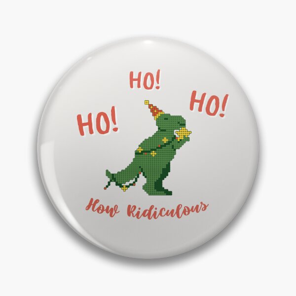 Item preview, Ho Ho Ho How Ridiculousl Rexy Christmas TRex designed and sold by Par Anne Q.