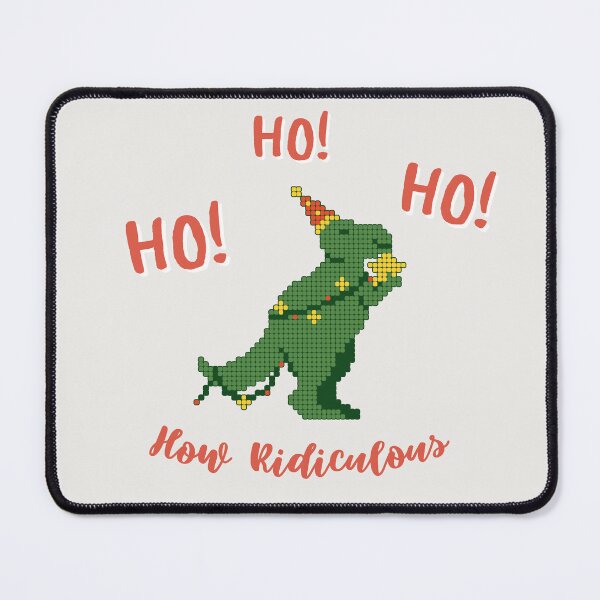 Item preview, Ho Ho Ho How Ridiculousl Rexy Christmas TRex designed and sold by Par Anne Q.