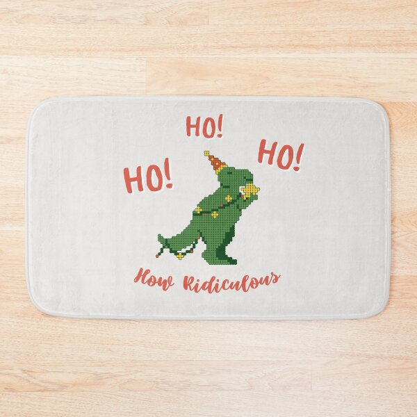 Item preview, Ho Ho Ho How Ridiculousl Rexy Christmas TRex designed and sold by Par Anne Q.