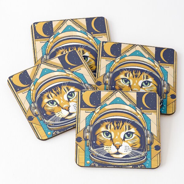 Item preview, Gold Astrocat designed and sold by HalluciGenetics.