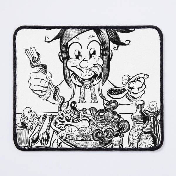 Item preview, Pure black ink Octopus Noodles designed and sold by scumsuck.