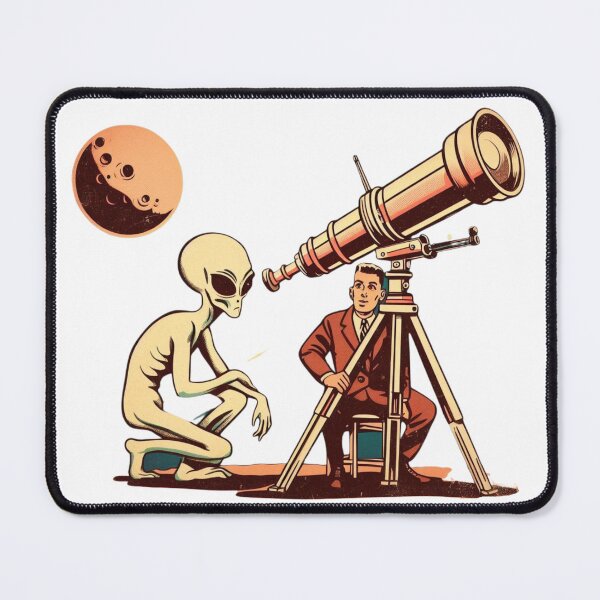 Item preview, Scientist and alien together. ET alliances. designed and sold by Alkymias.