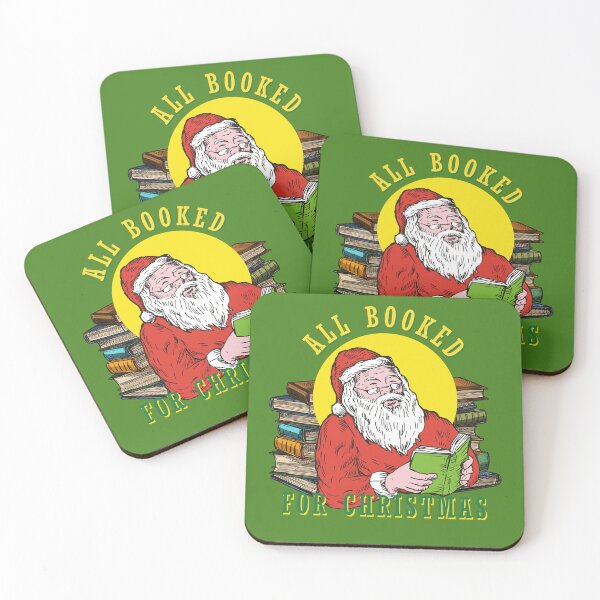 Item preview, Santa Claus reading. All booked up for Christmas. designed and sold by VieBelieve.