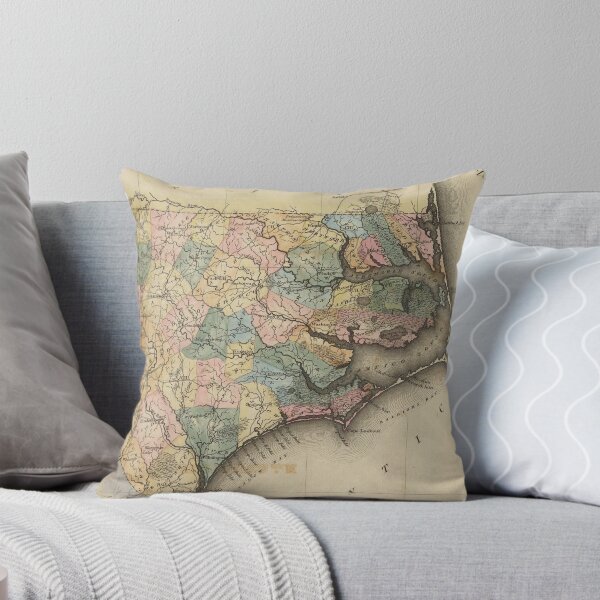 Item preview, Vintage Map of North Carolina (1823) designed and sold by BravuraMedia.
