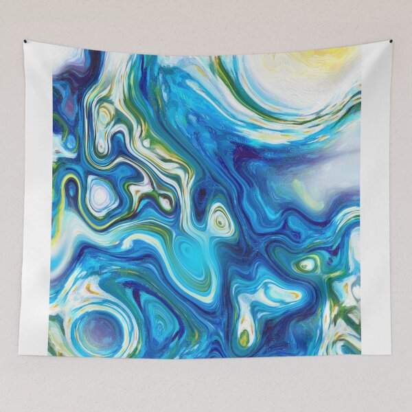 Item preview, Blue marbling  designed and sold by Nora Gad.