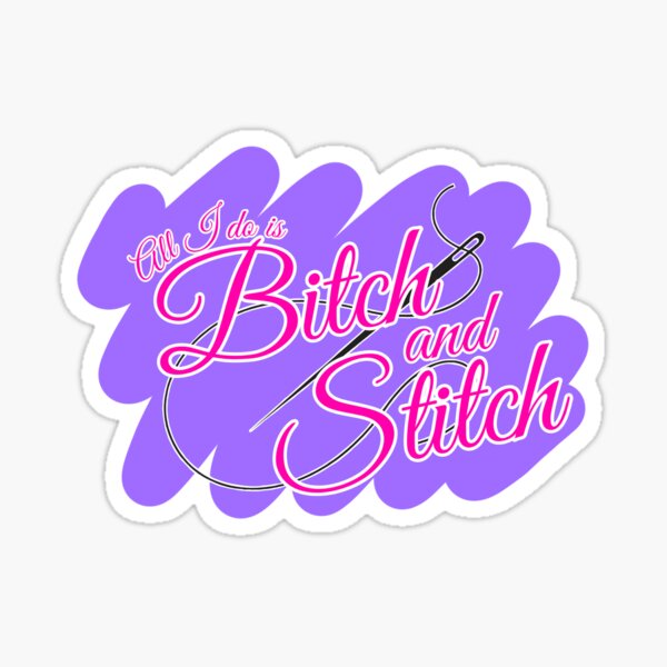 Bitch - Lisa Frank Inspired Holographic Sticker, 3x2 in. – Pretty Rude  Embroidery