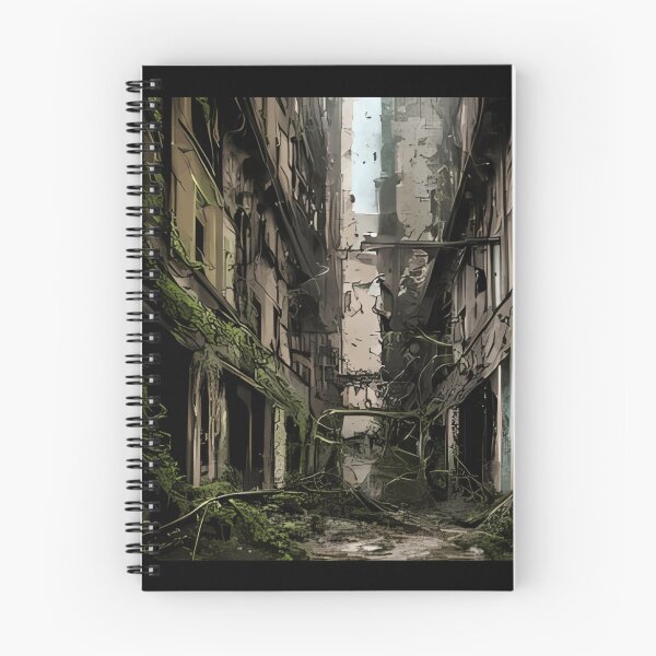 Aperçu de l'œuvre Explorer la dégradation urbaine à travers les bâtiments abandonnés créée et vendue par ChicArtLemones.