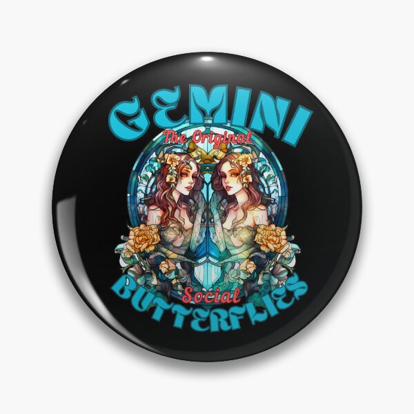 Item preview, Gemini: The Original Social Butterflies. gemini birthday designed and sold by ZodiacWonders.