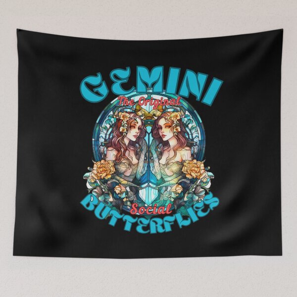 Item preview, Gemini: The Original Social Butterflies. gemini birthday designed and sold by ZodiacWonders.