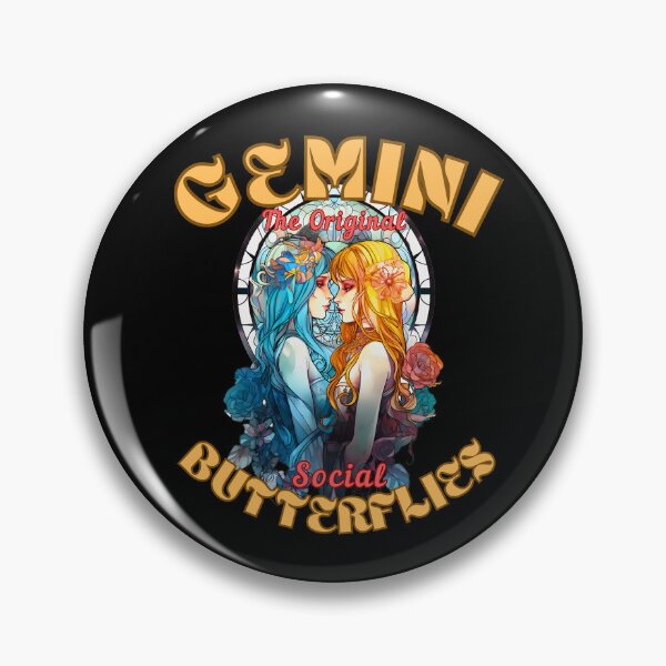 Item preview, Gemini: The Original Social Butterflies. gemini funny designed and sold by ZodiacWonders.
