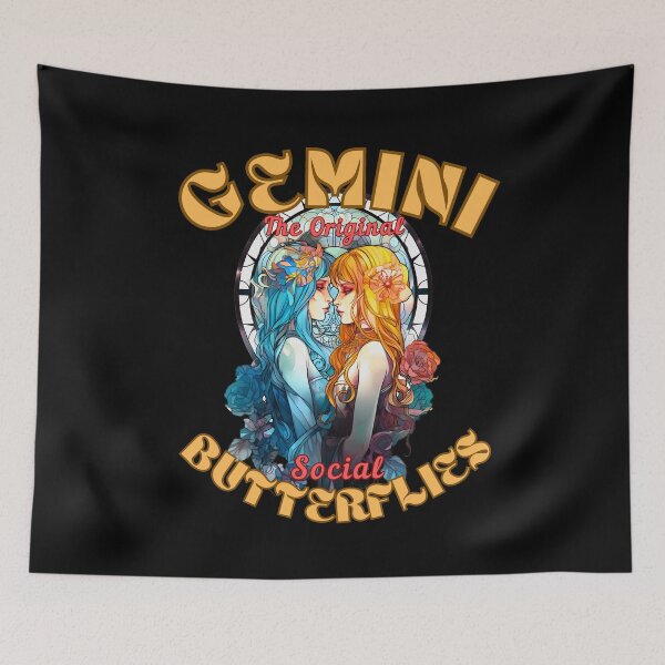Item preview, Gemini: The Original Social Butterflies. gemini funny designed and sold by ZodiacWonders.