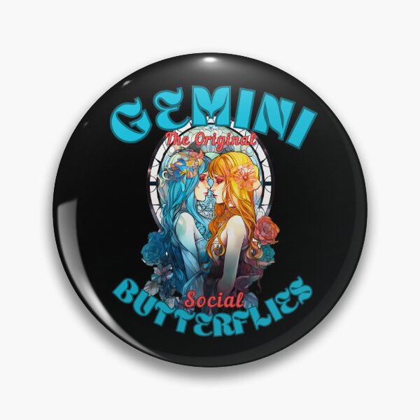 Item preview, Gemini: The Original Social Butterflies. gemini may designed and sold by ZodiacWonders.