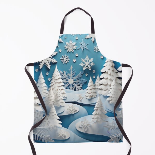 Item preview, COZY WHITE SNOWY CHRISTMAS TREES - 3D Style Art Design | Calmness collection designed and sold by Made by Tamar.