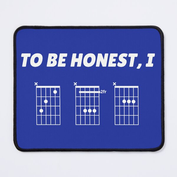 Item preview, To be honest, I CBA (guitar chords) designed and sold by guvnaguitars.