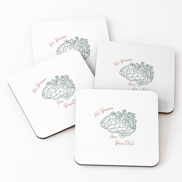 Item preview, All Brains are Beautiful  designed and sold by SunSandSpeech.