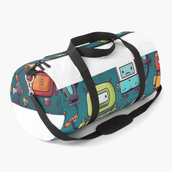 Item preview, Cartoon Bots Pattern designed and sold by DigiMagicStore.