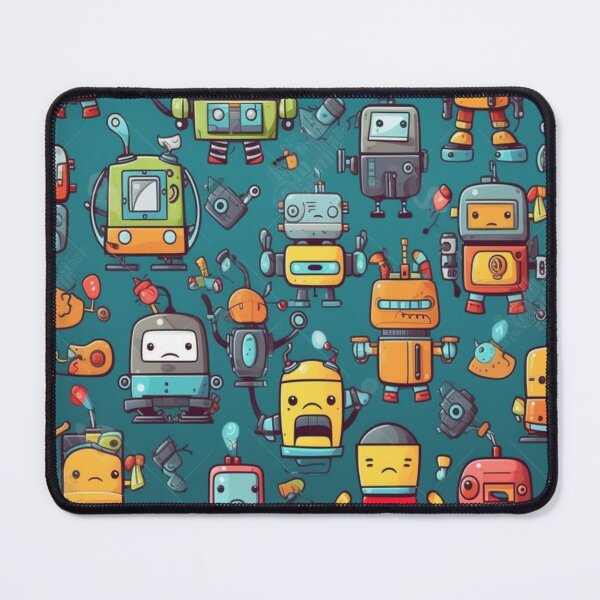 Item preview, Cartoon Bots Pattern  designed and sold by DigiMagicStore.