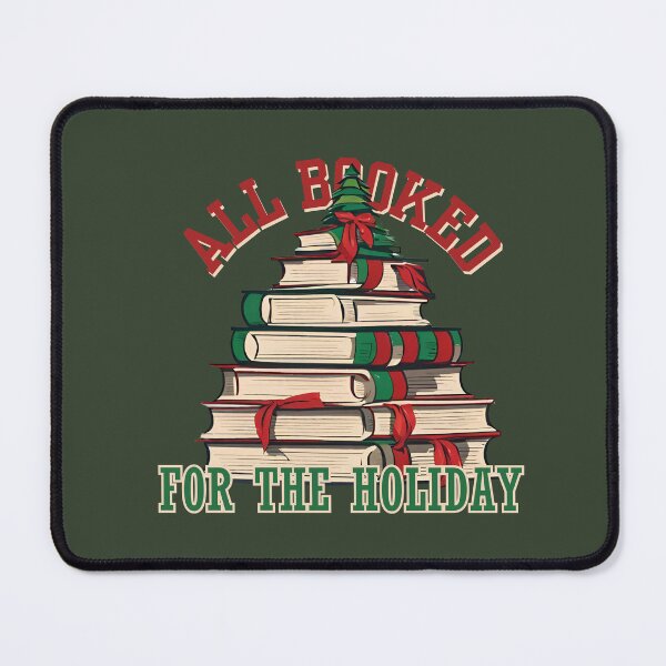 Item preview, All booked for the holiday. Book piles Christmas tree. designed and sold by VieBelieve.