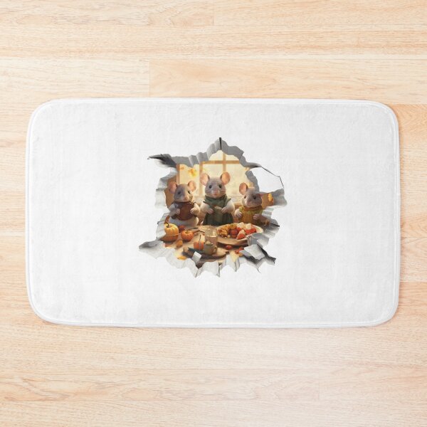 Item preview, Copy of 3D Mouse in Mousehole, Thanksgiving Dinner designed and sold by PictoParade.