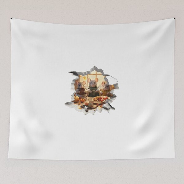 Item preview, Copy of 3D Mouse in Mousehole, Thanksgiving Dinner designed and sold by PictoParade.
