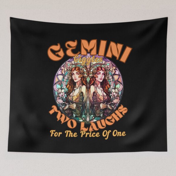 Item preview, Gemini Giggles: Two Laughs For The Price Of One gemini horoscope designed and sold by ZodiacWonders.