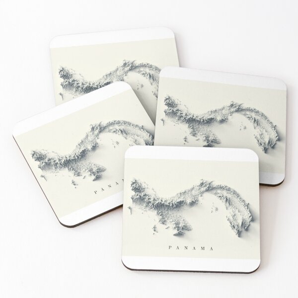 Item preview, Panama Shaded Relief Map 3D digitally-rendered designed and sold by ThinkAboutMaps.