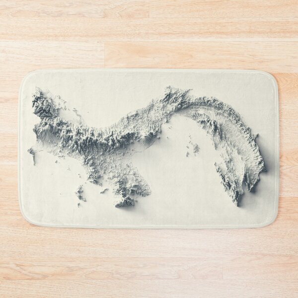 Item preview, Panama Shaded Relief Map 3D digitally-rendered designed and sold by ThinkAboutMaps.