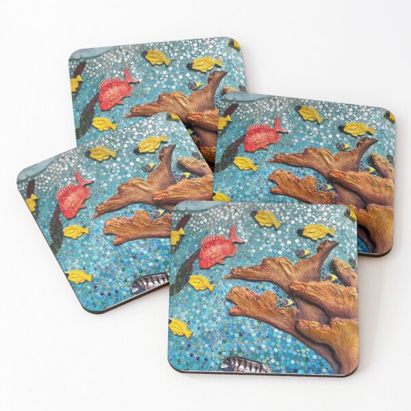 Item preview, SNAPPER FISH MOSAIC designed and sold by BridgetBresser.