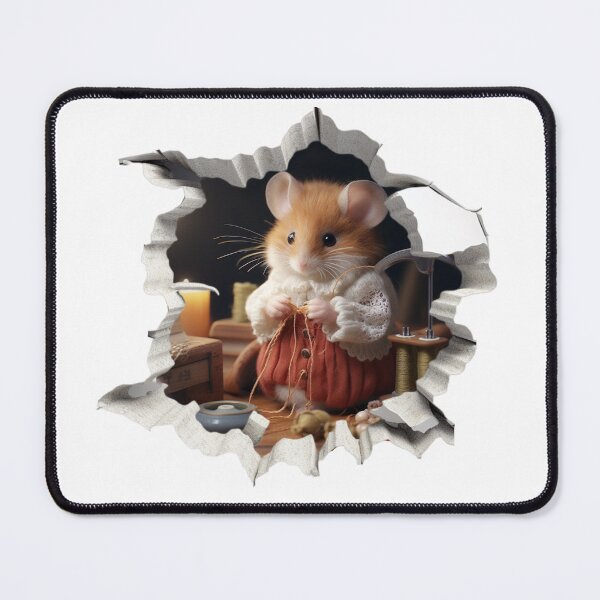Item preview, 3D Mouse in Mousehole, Sewing designed and sold by PictoParade.