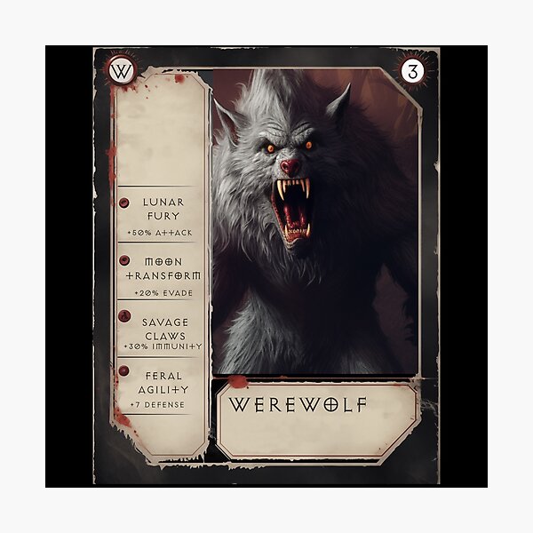 Item preview, Klassische Monster – Werwolf designed and sold by StyleCut.