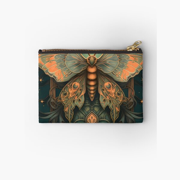 Item preview, art nouveau moth art print designed and sold by dcrc.