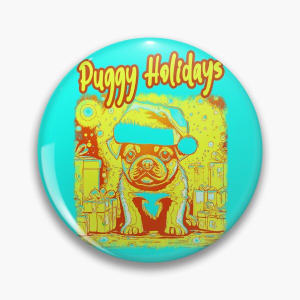 Item preview, Pug HAPPY HOLIDAYS 37 alternative 2 PUGGY HOLIDAYS designed and sold by RedBluffTraders.