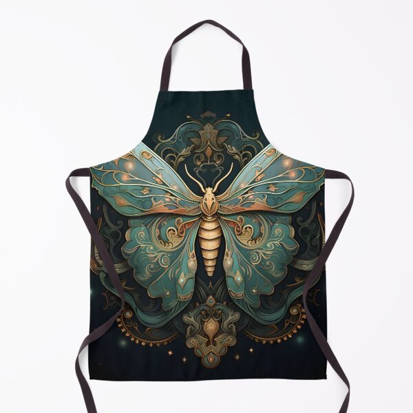 Item preview, art nouveau moth art print designed and sold by dcrc.