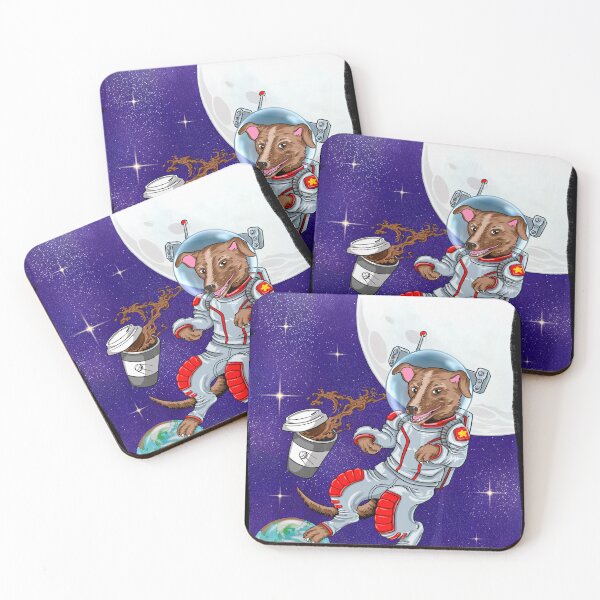 Item preview, Laika Space Coffee Print designed and sold by RedBrigade.