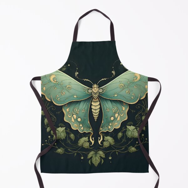Item preview, art nouveau moth art print designed and sold by dcrc.