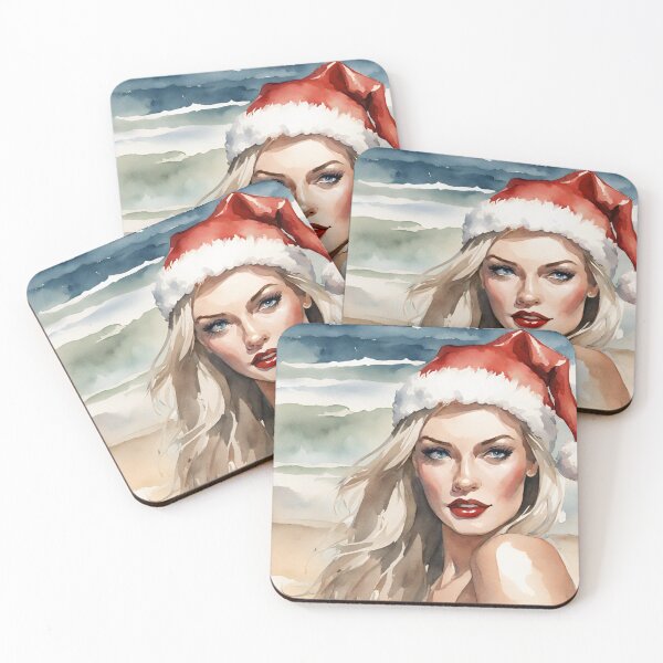Item preview, Naughty or Nice Vintage Watercolour Christmas designed and sold by FrequencyV.