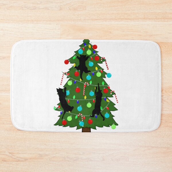 Item preview, Cats climbing the Christmas tree designed and sold by Artistkhg.