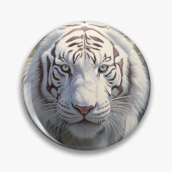 Item preview, White Jungle Tiger designed and sold by Elisabeth Lucas.