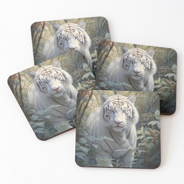 Item preview, White Jungle Tiger designed and sold by Elisabeth Lucas.