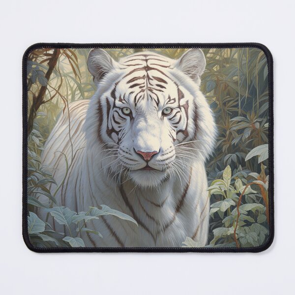Item preview, White Jungle Tiger designed and sold by Elisabeth Lucas.