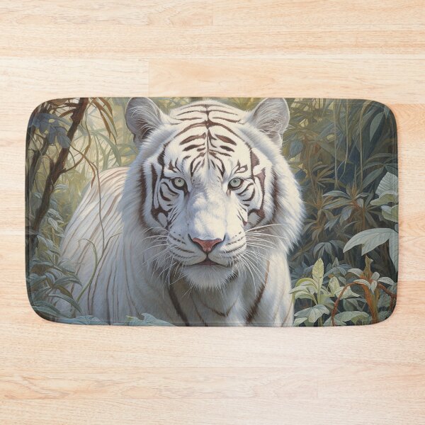 Item preview, White Jungle Tiger designed and sold by Elisabeth Lucas.