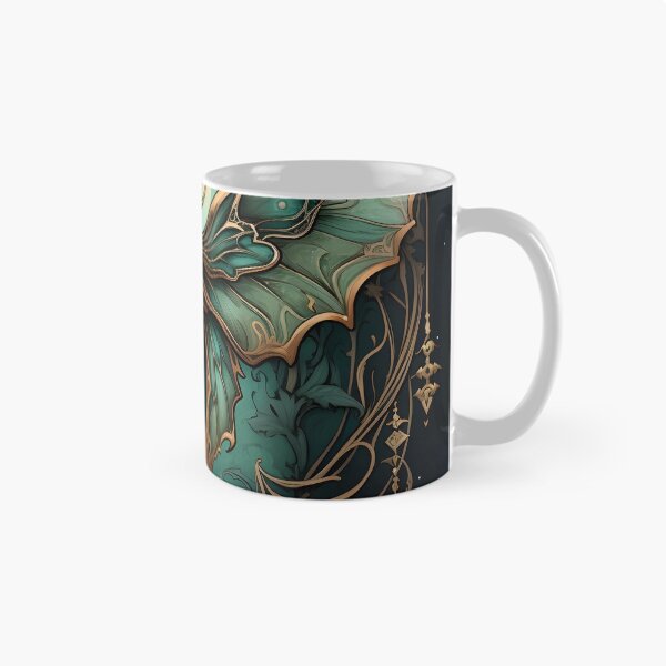 Item preview, Art nouveau moth art print designed and sold by dcrc.