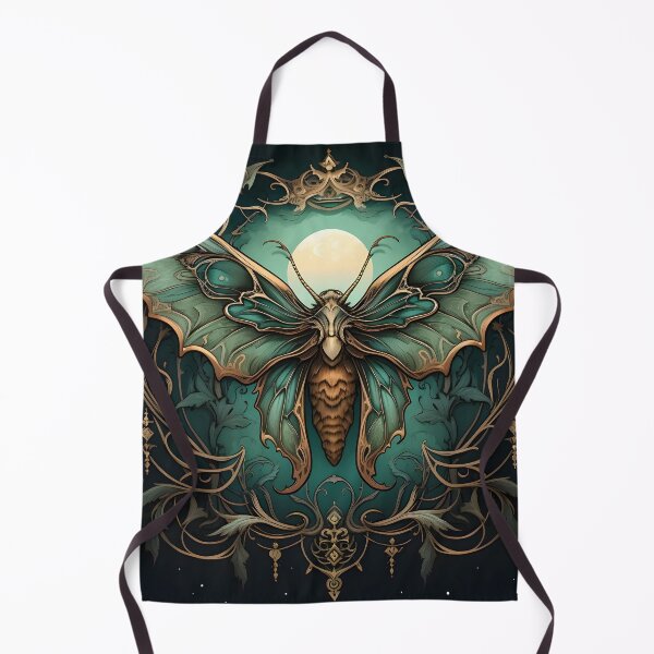 Item preview, Art nouveau moth art print designed and sold by dcrc.