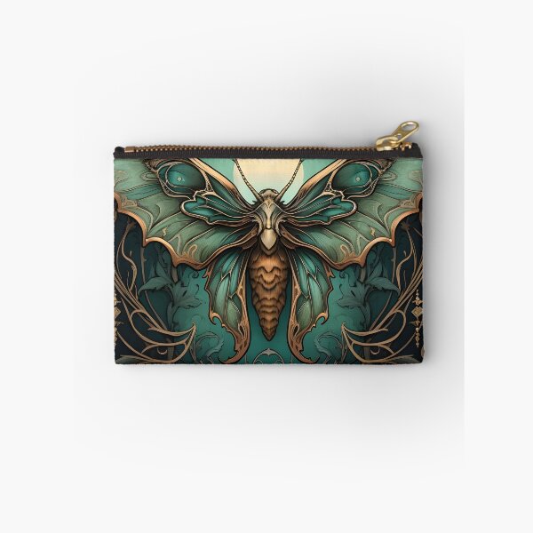 Item preview, Art nouveau moth art print designed and sold by dcrc.