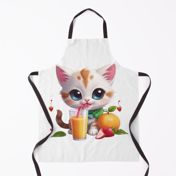 Item preview, Clipart of a cute cat drinking juice. designed and sold by Vegasstickers.