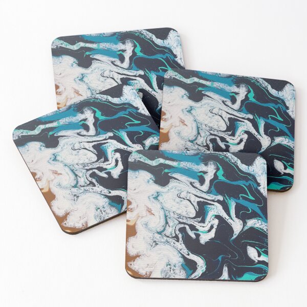 Item preview, BEACHY PAINT POUR designed and sold by BridgetBresser.