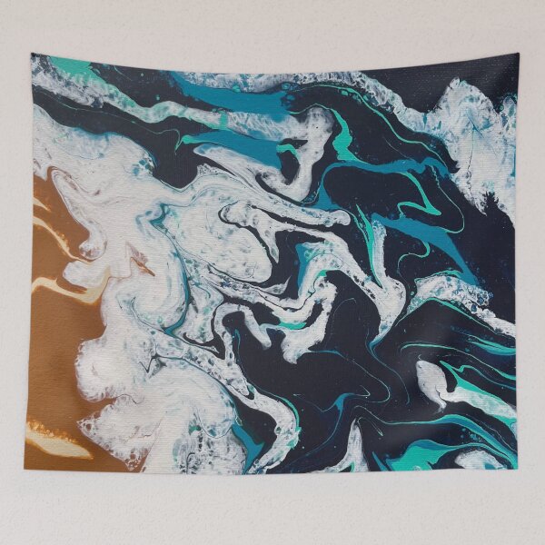 Item preview, BEACHY PAINT POUR designed and sold by BridgetBresser.