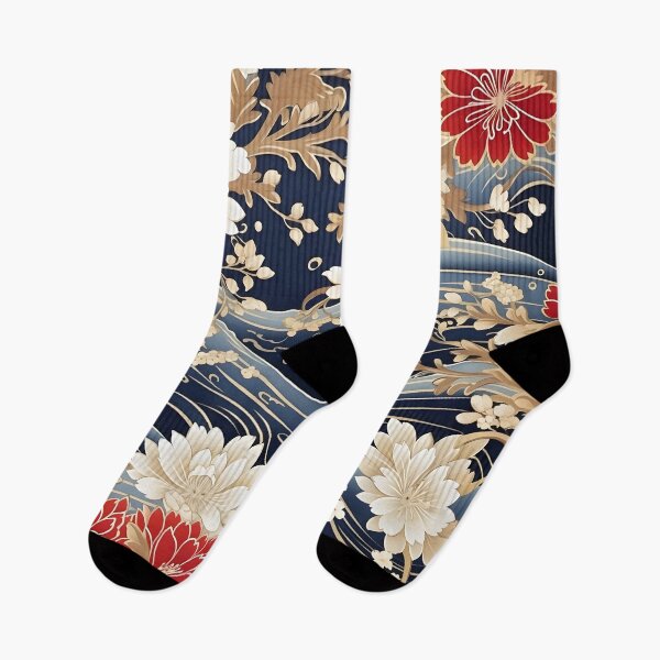Item preview, japanese komono fabric print designed and sold by dcrc.