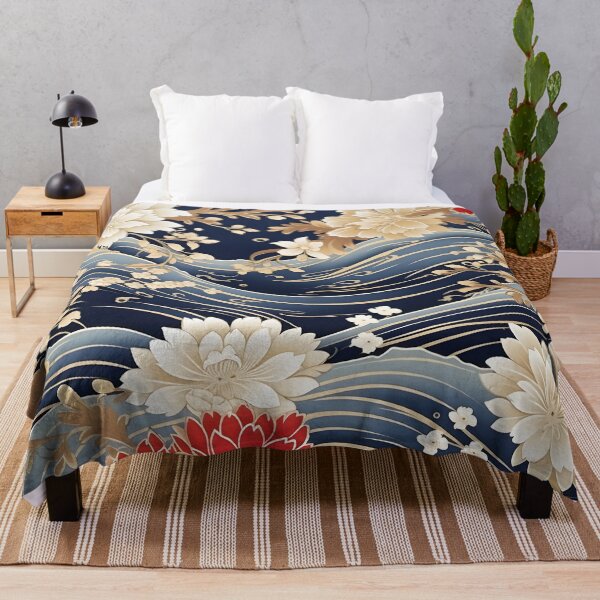 Item preview, japanese komono fabric print designed and sold by dcrc.